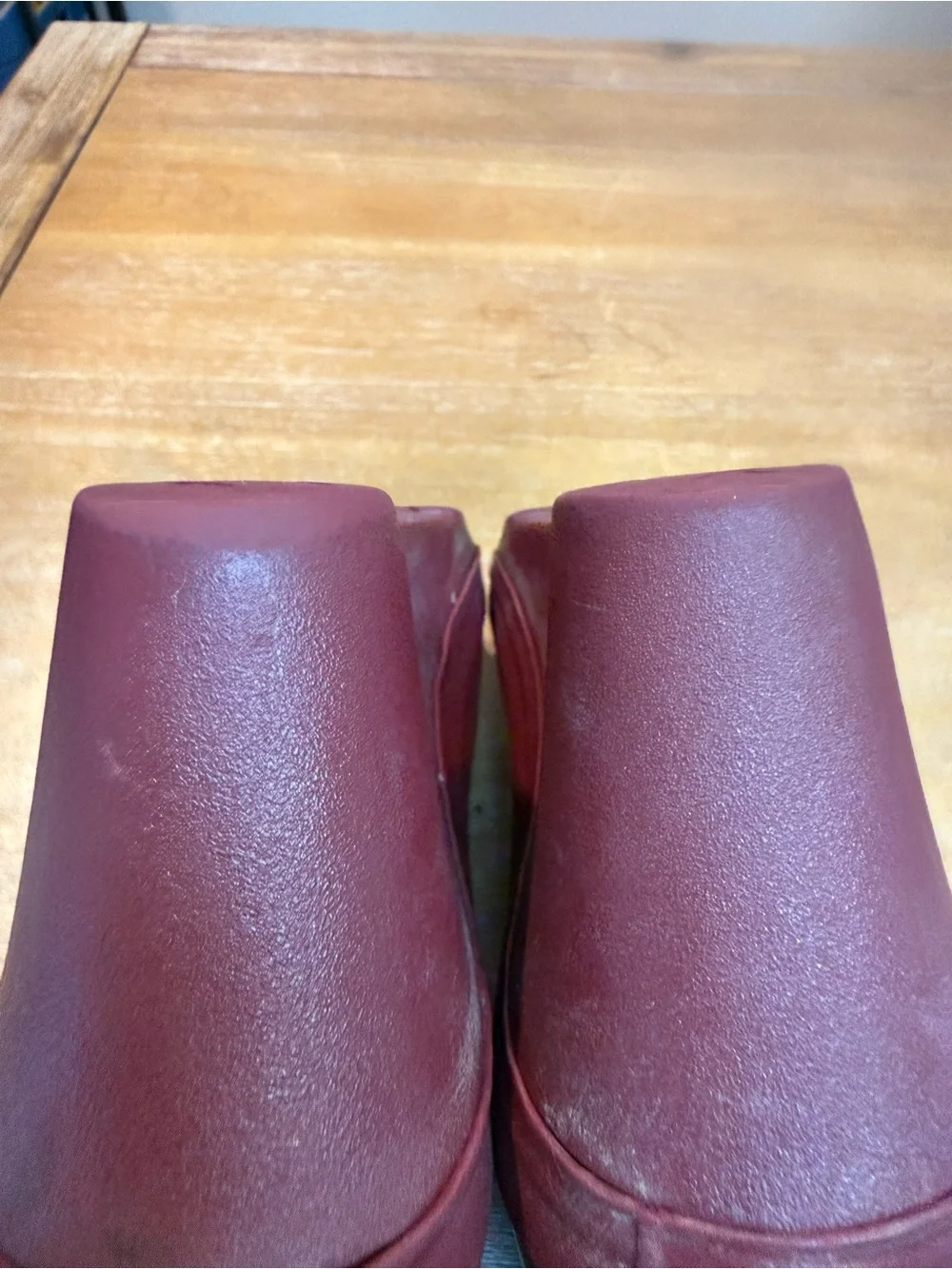 Hunter Women’s Wedge Short Rain Boot Burgundy Size 10